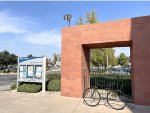 Outside of the Bakersfield Amtrak Station building